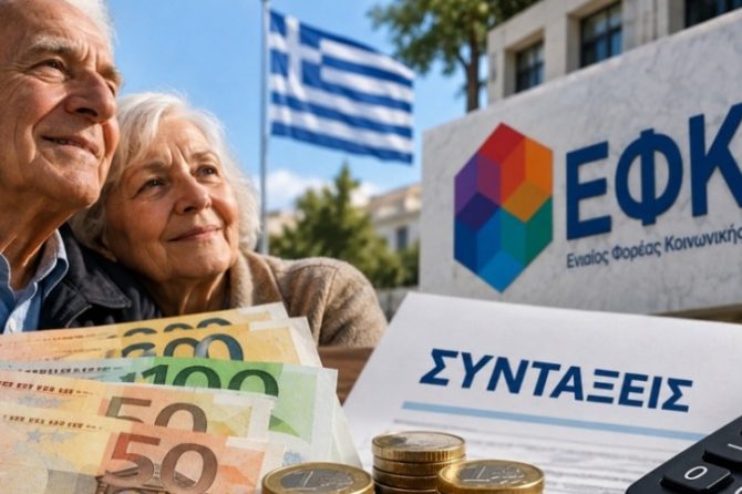 Σημαντική εξέλιξη: Αυξήσεις έως 1.100 ευρώ για 2,5 εκατ. συνταξιούχους το 2027 – Παρακρατήσεις έως 25% για χρέη στον ΕΦΚΑ